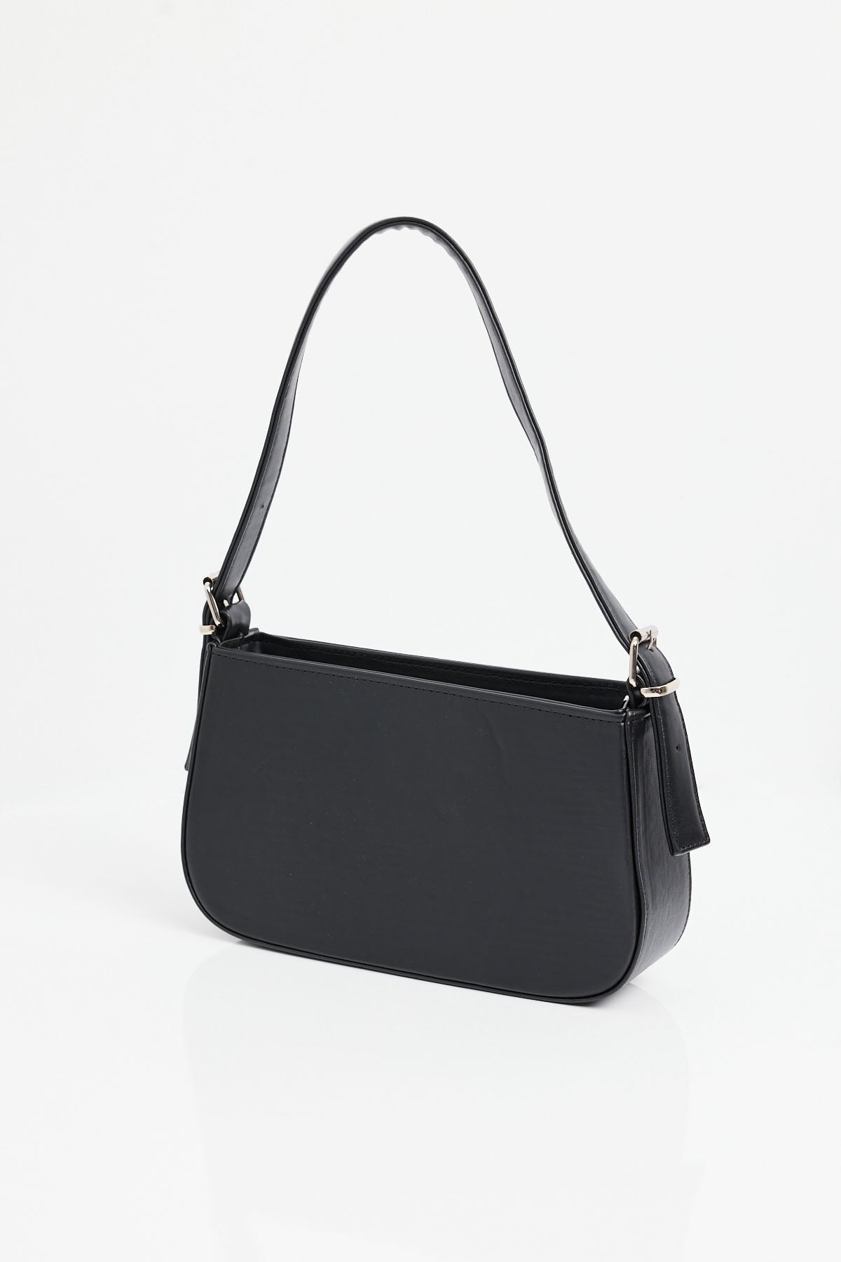 010172 Düz Baget Omuz Çantası - Siyah