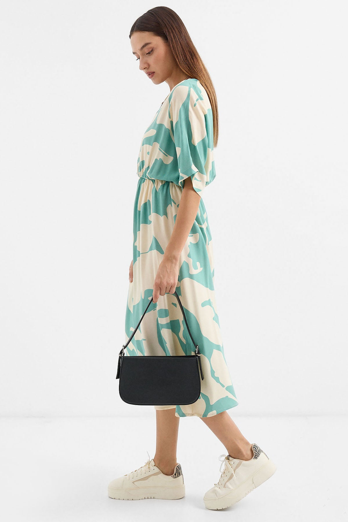 010172 Düz Baget Omuz Çantası - Siyah