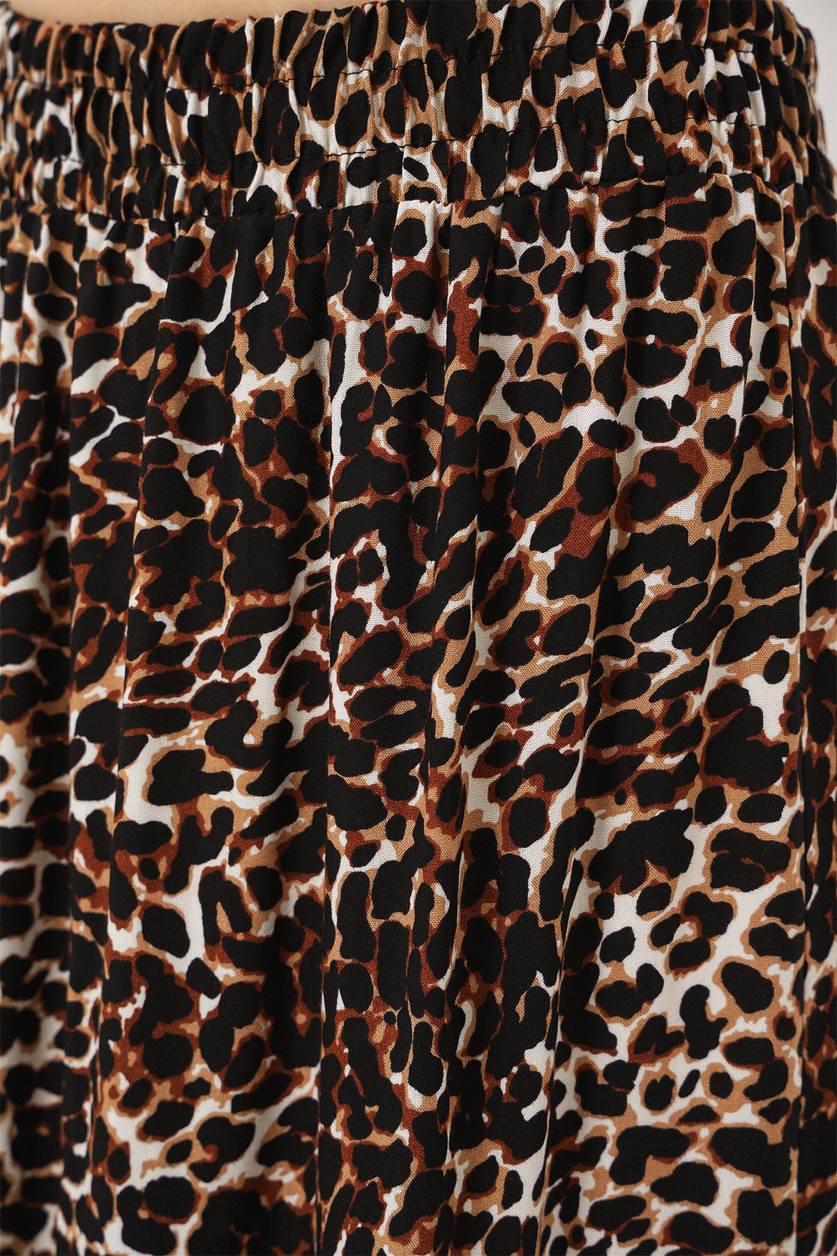 1898 Desenli Uzun Etek - C. Kahverengi