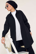 5845 Tesettür Tunik - Siyah