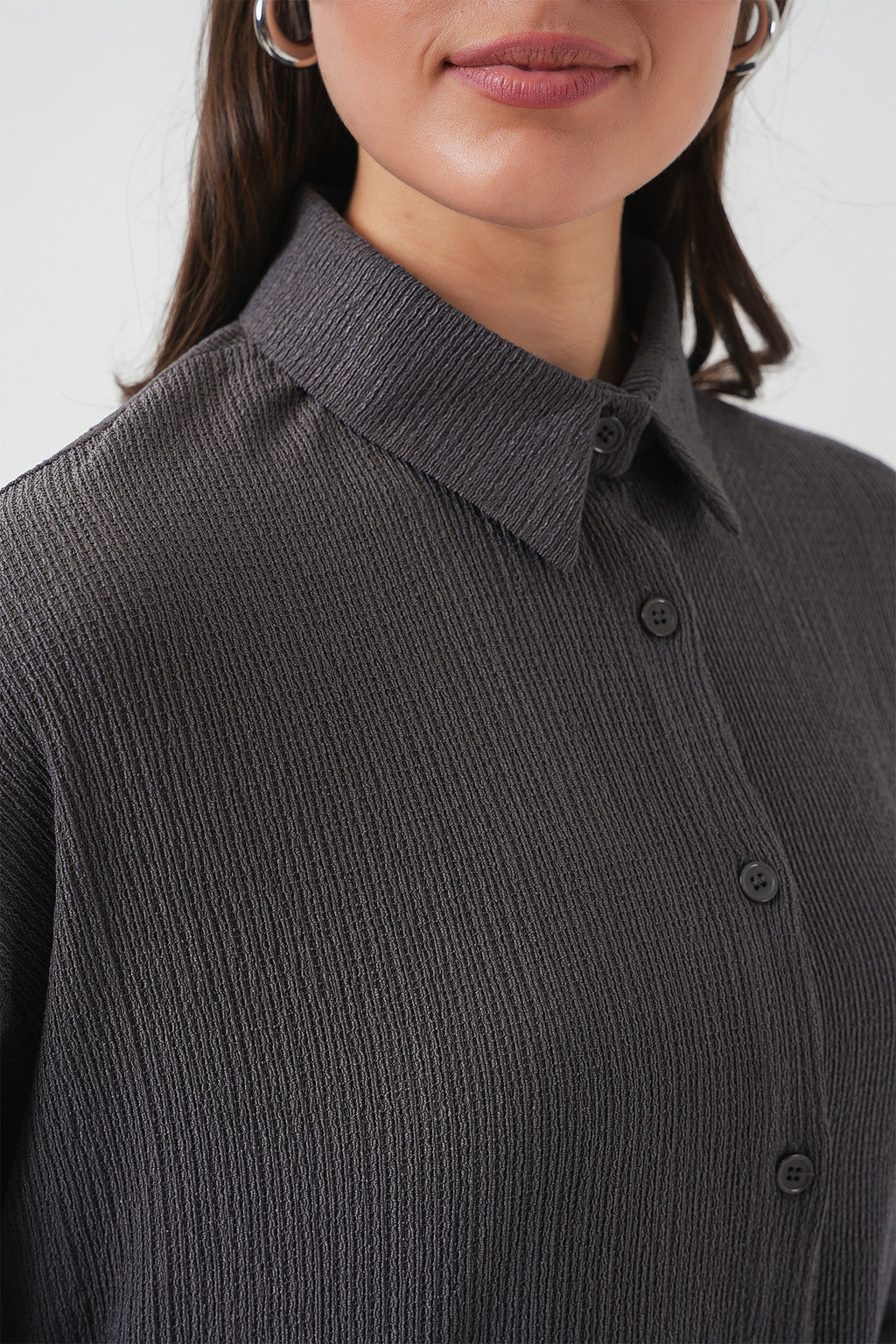 5858 Örme İkili Takım - Antrasit