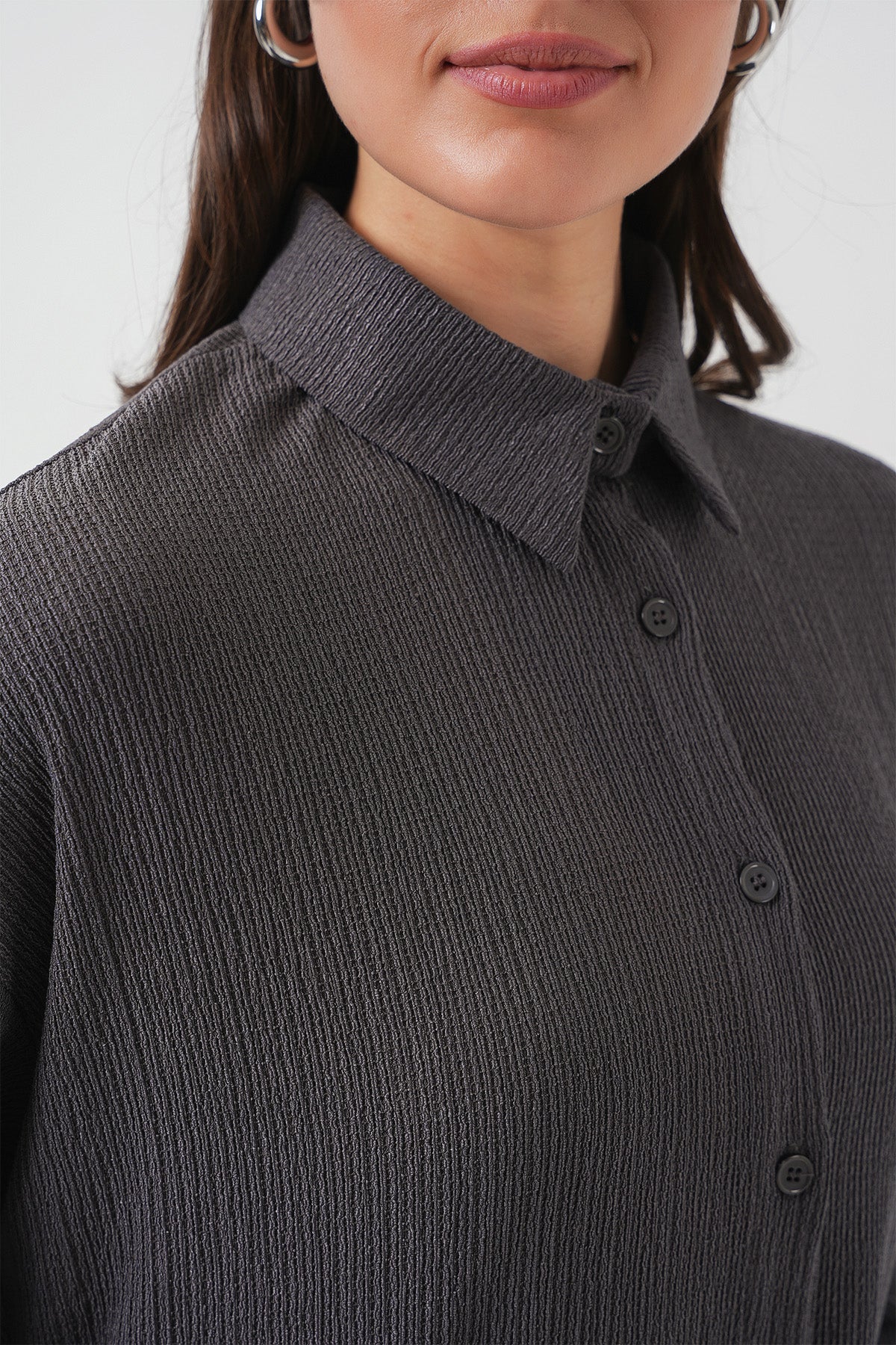 5858 Örme İkili Takım - Antrasit