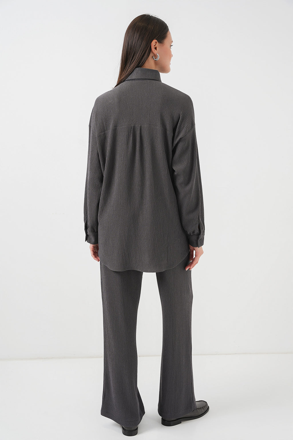 5858 Örme İkili Takım - Antrasit