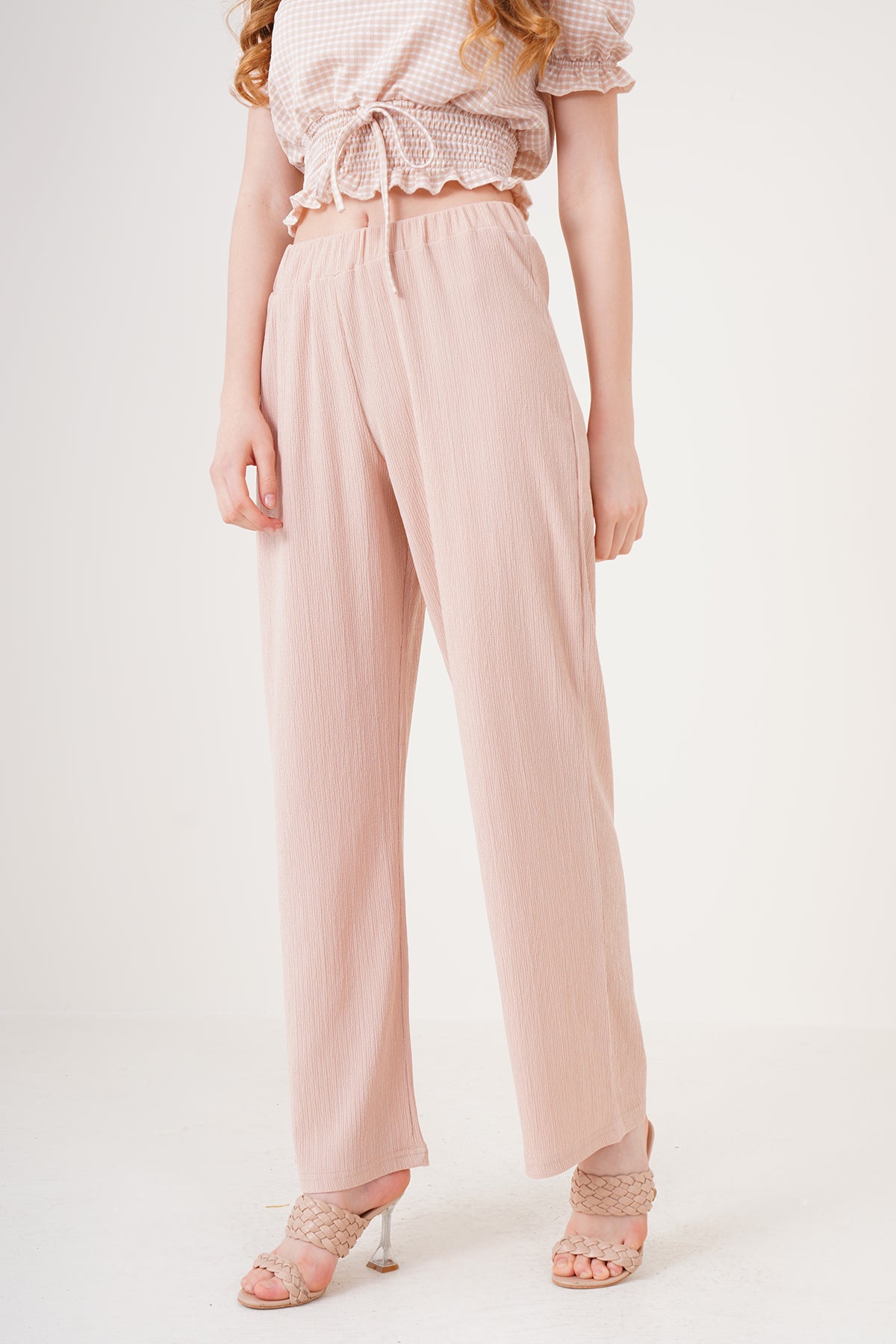 6543 Örme Pantolon - Bisküvi