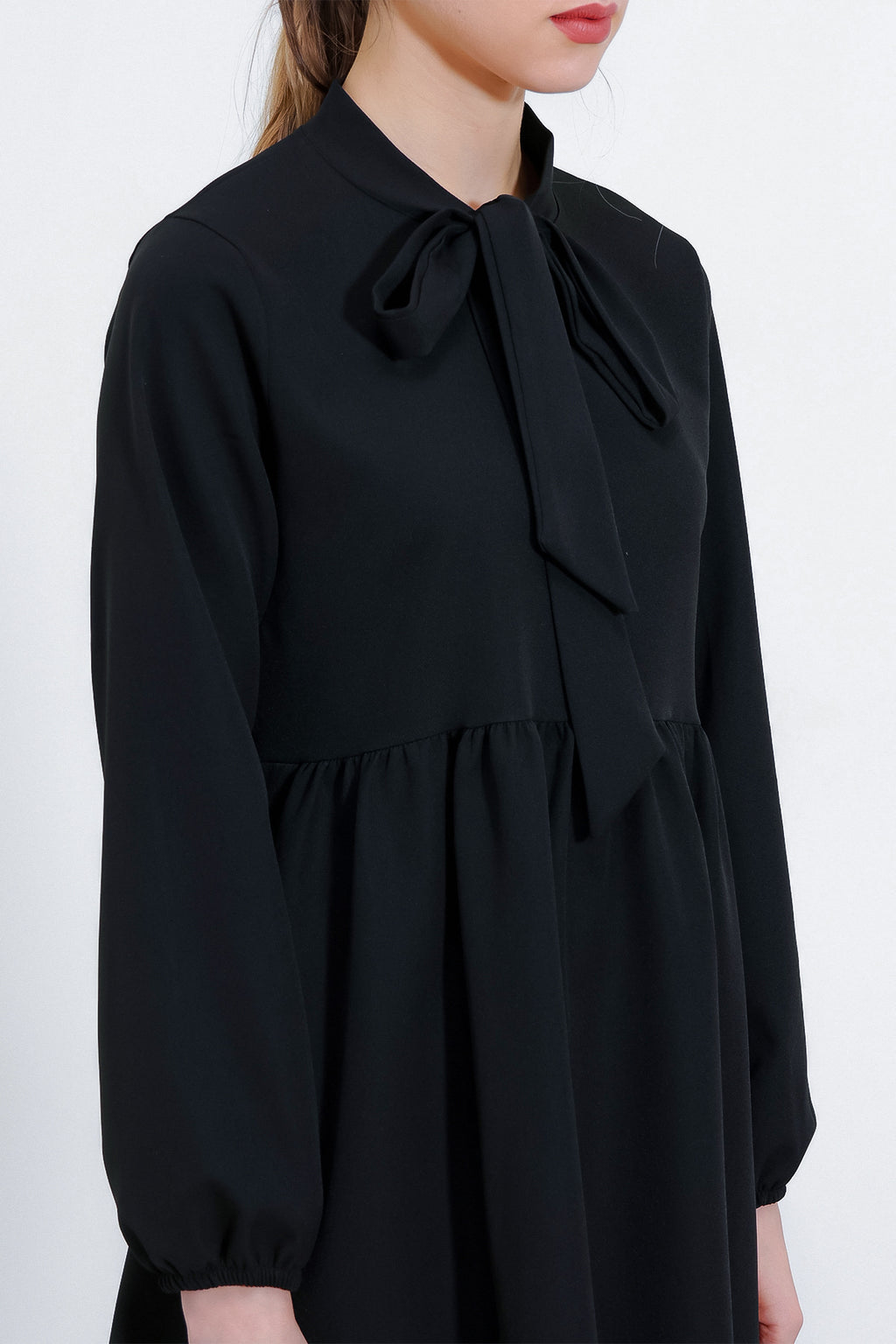 Kadın Siyah Örme Pantolon Tunik Alt Üst Takım 6654