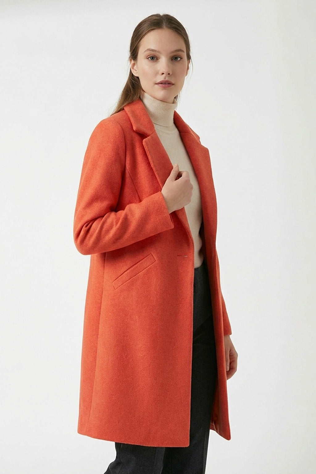 9085 Kaşe Kaban - B.Kırmızı