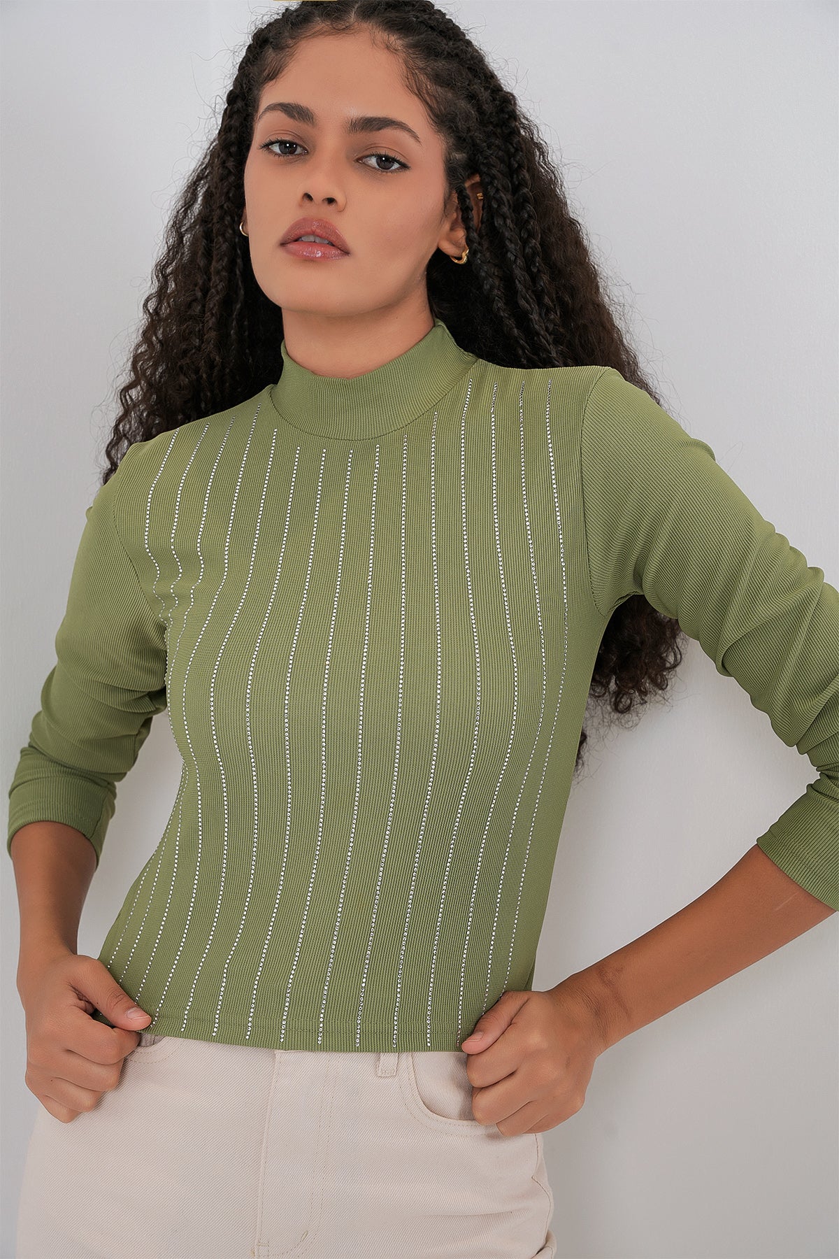 922 Taşlı Body - Çağla