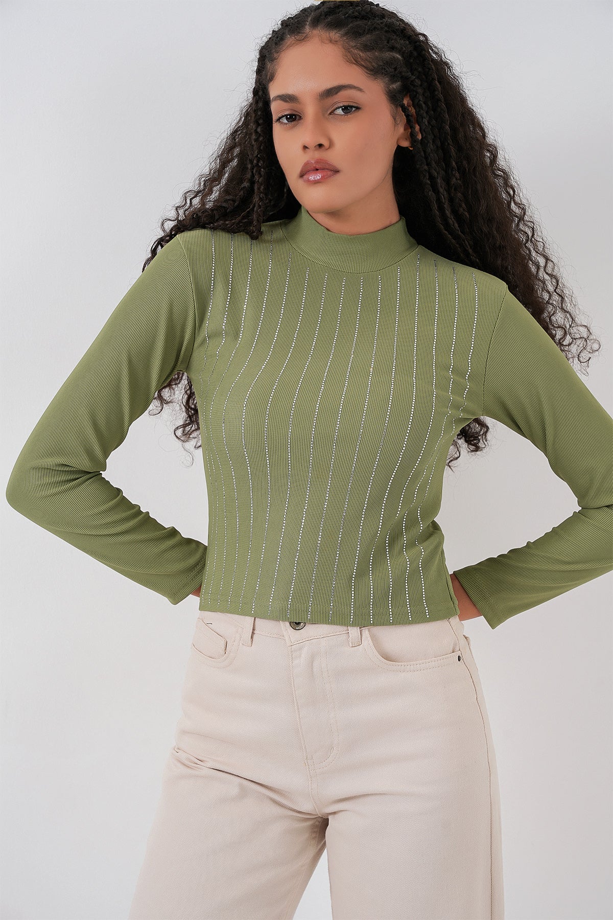 922 Taşlı Body - Çağla