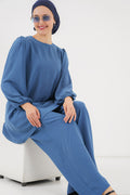 Ayrobin Tunik Pantolon Alt Üst Takım 6712 - İndigo