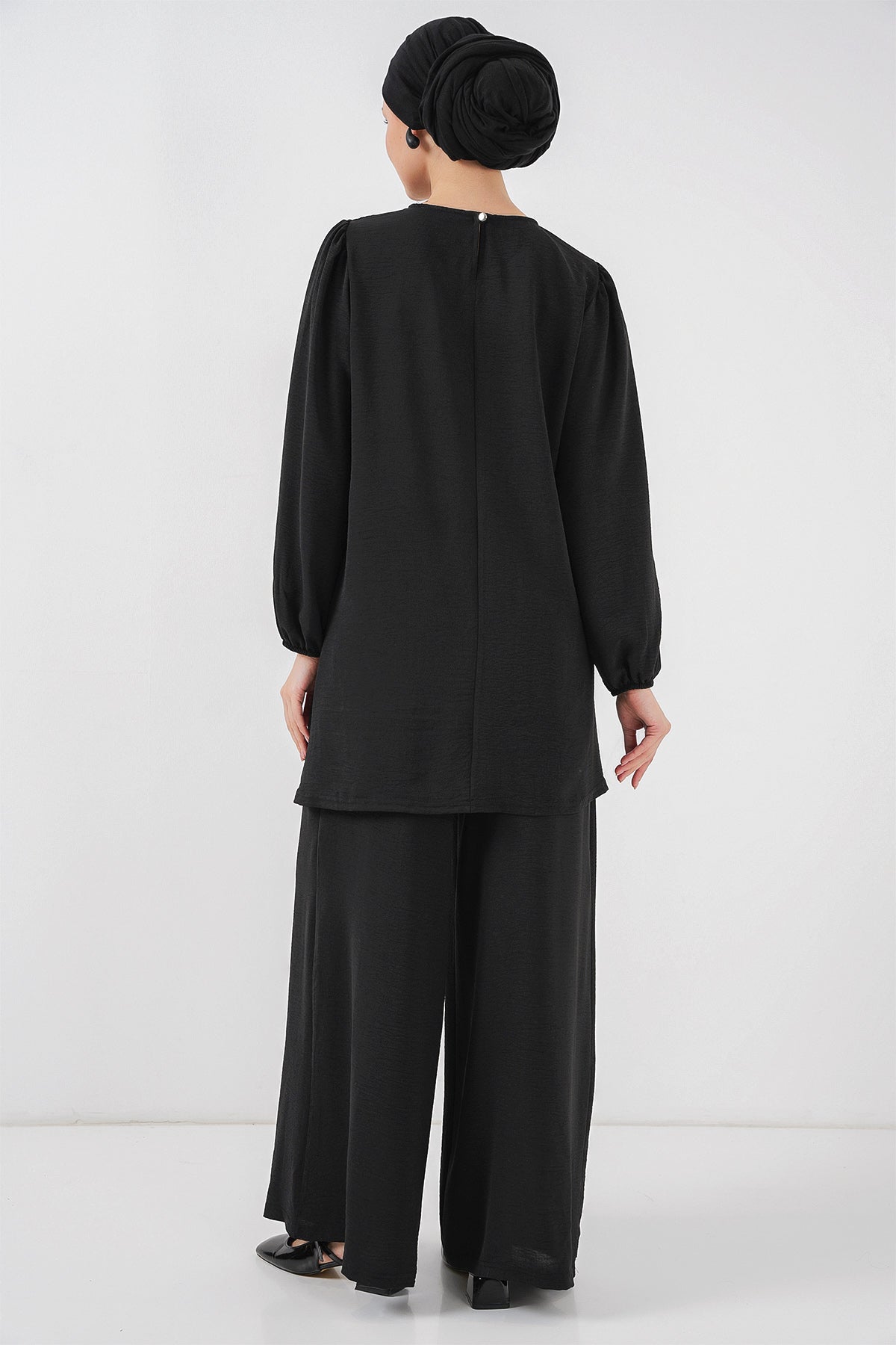 Ayrobin Tunik Pantolon Alt Üst Takım 6712 - Siyah
