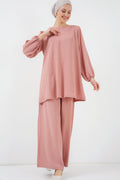 Ayrobin Tunik Pantolon Alt Üst Takım 6712 - Somon