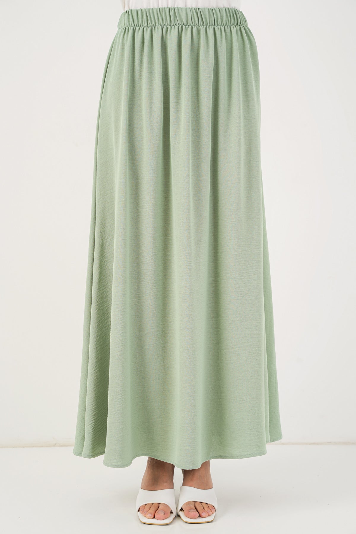 Kadın Ayrobin Kimono Etek İkili Takım 8047 - Mint