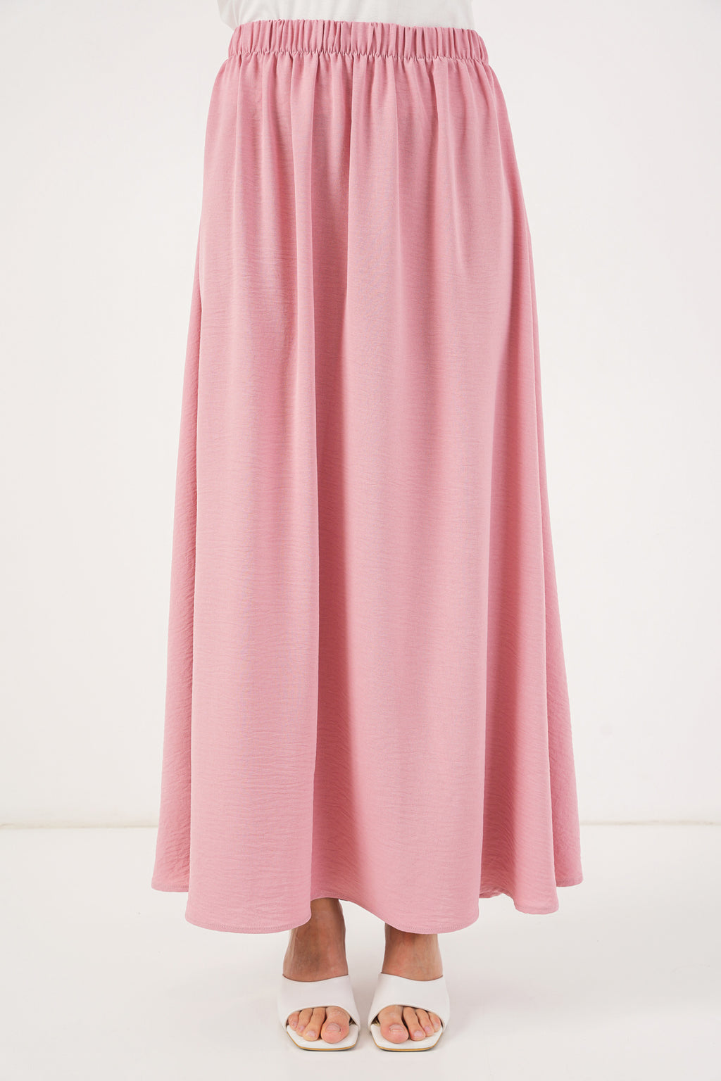 Kadın Ayrobin Kimono Etek İkili Takım 8047 - Pembe