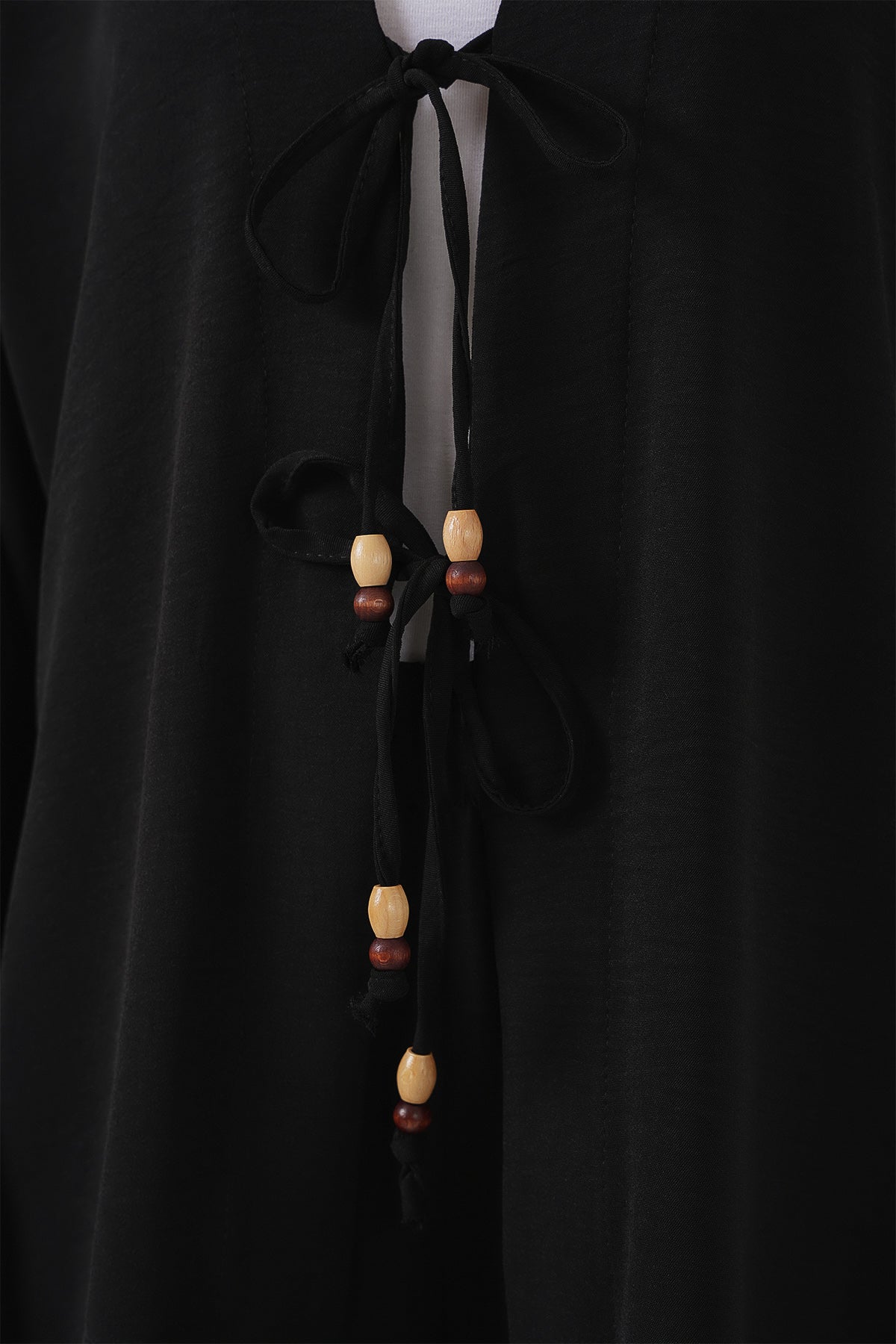 Kadın Ayrobin Kimono Pantolon İkili Takım 6739 - Siyah