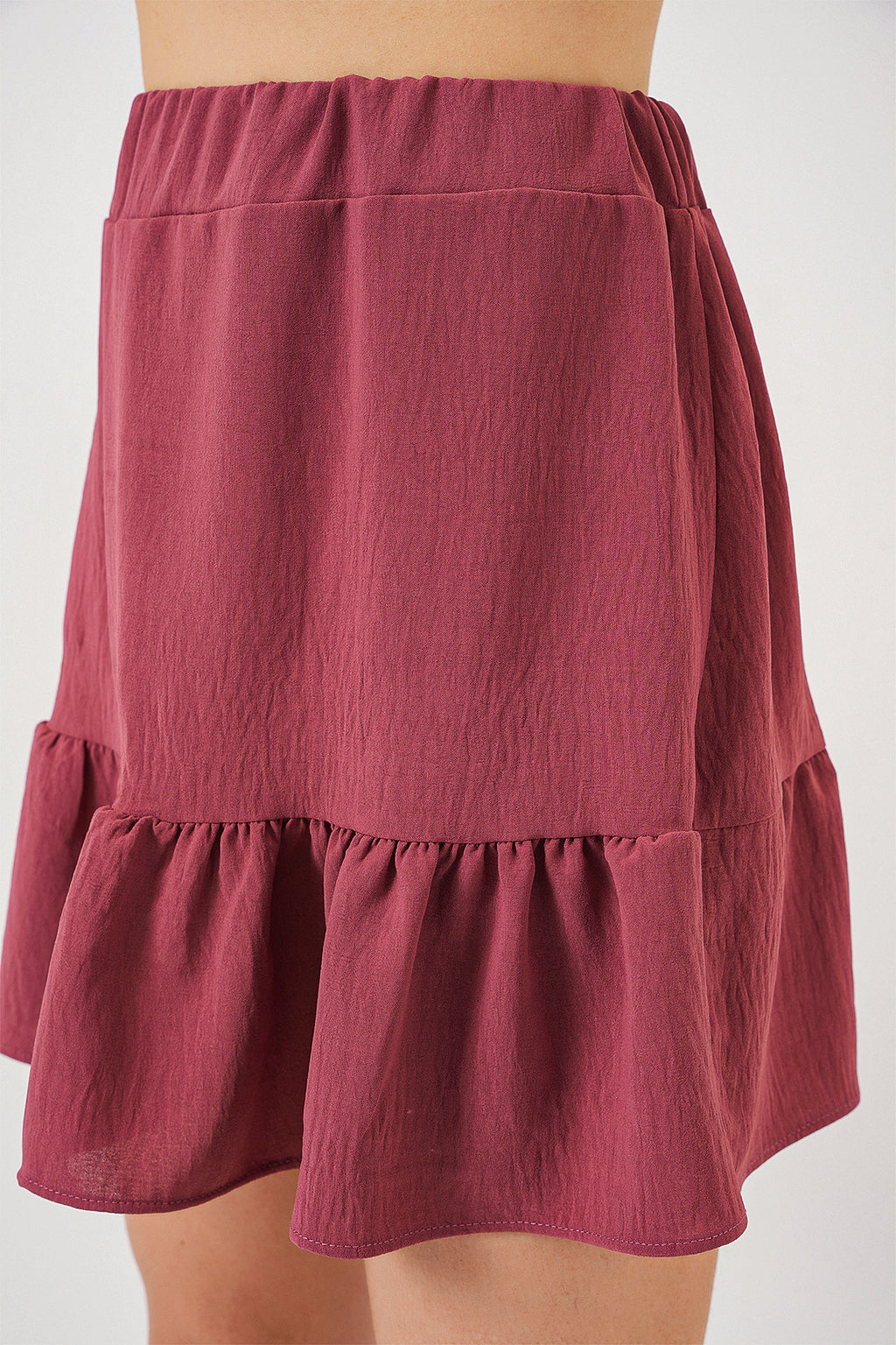 Kadın Ayrobin Mini Etek 8054 - Gül Kurusu