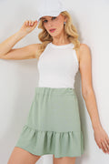 Kadın Ayrobin Mini Etek 8054 - Mint