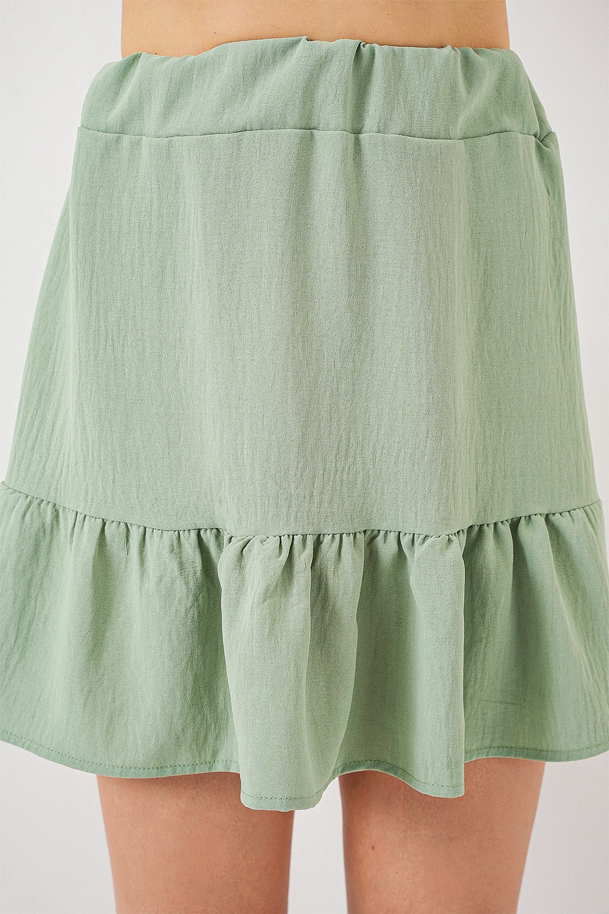 Kadın Ayrobin Mini Etek 8054 - Mint