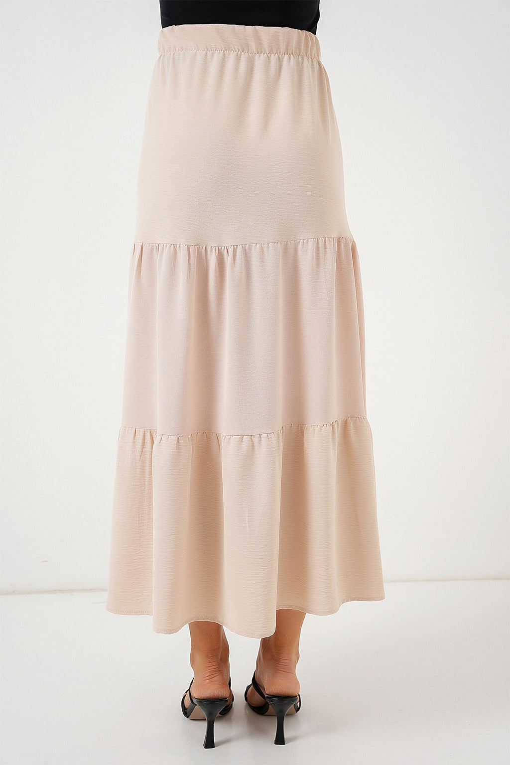 Kadın Ayrobin Uzun Etek 8048 - Bej