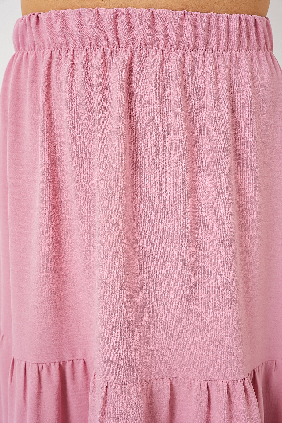 Kadın Ayrobin Uzun Etek 8048 - Pudra