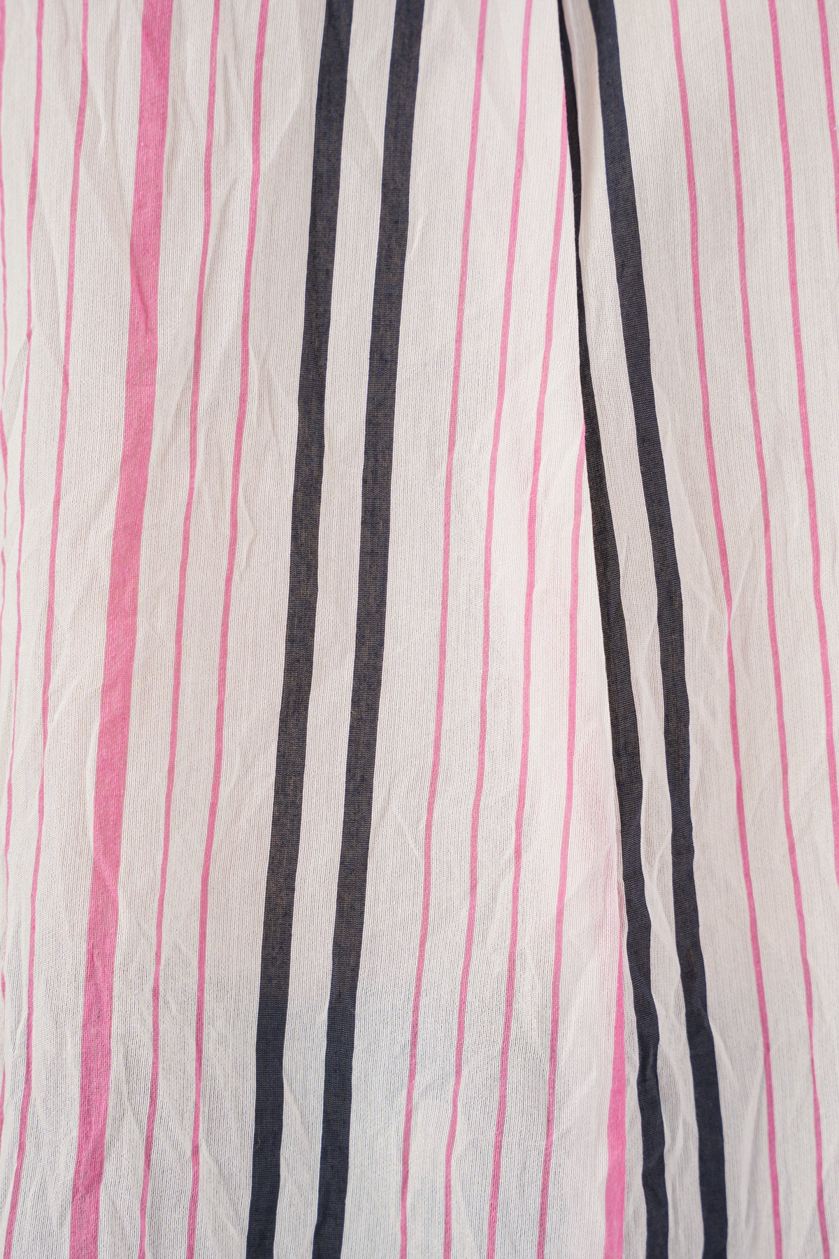 Kadın Çizgili Oversize Bluz 967 - Pembe