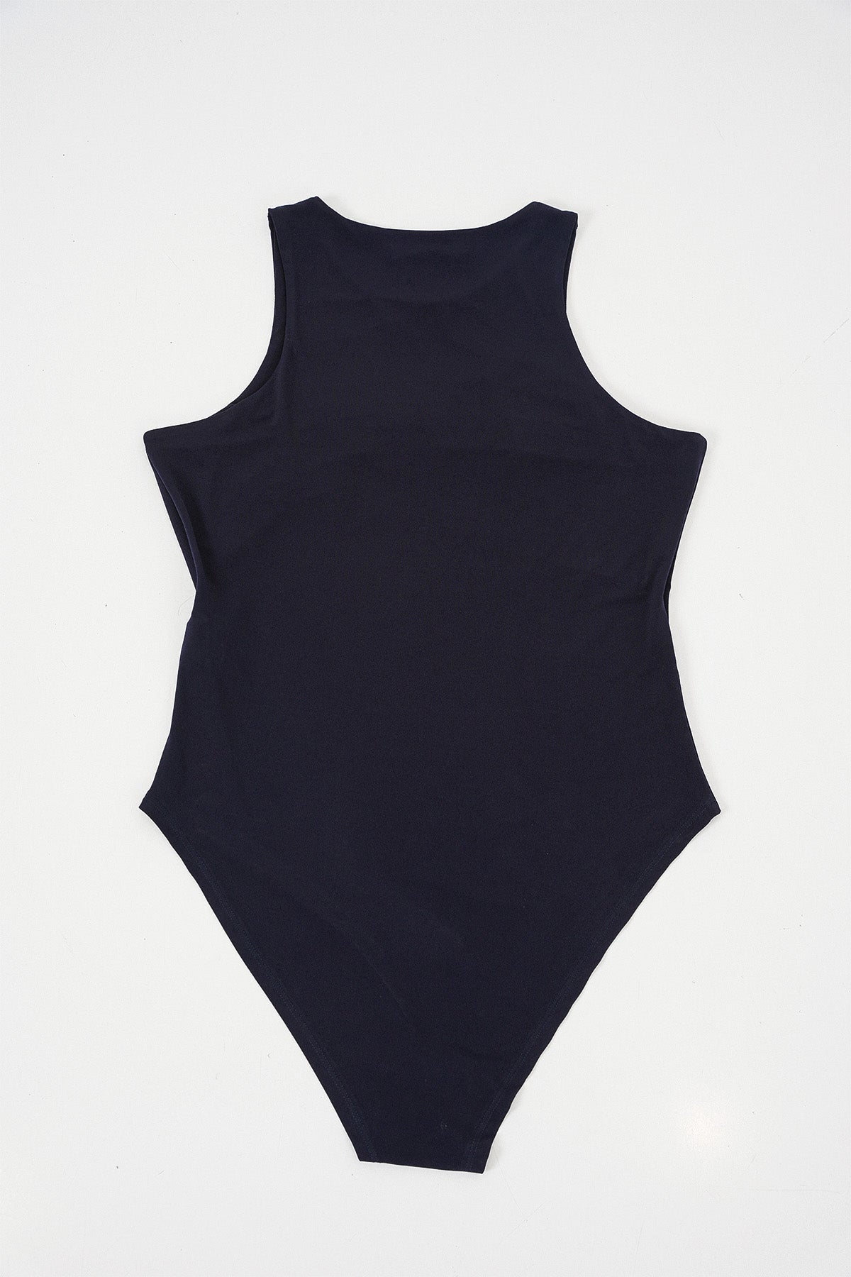 Kadın Halter Yaka Çıtçıtlı Body 972 - Lacivert