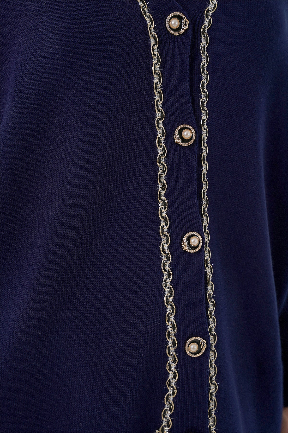 Kadın Hırka Pantolon Triko İkili Takım 15956 - Lacivert