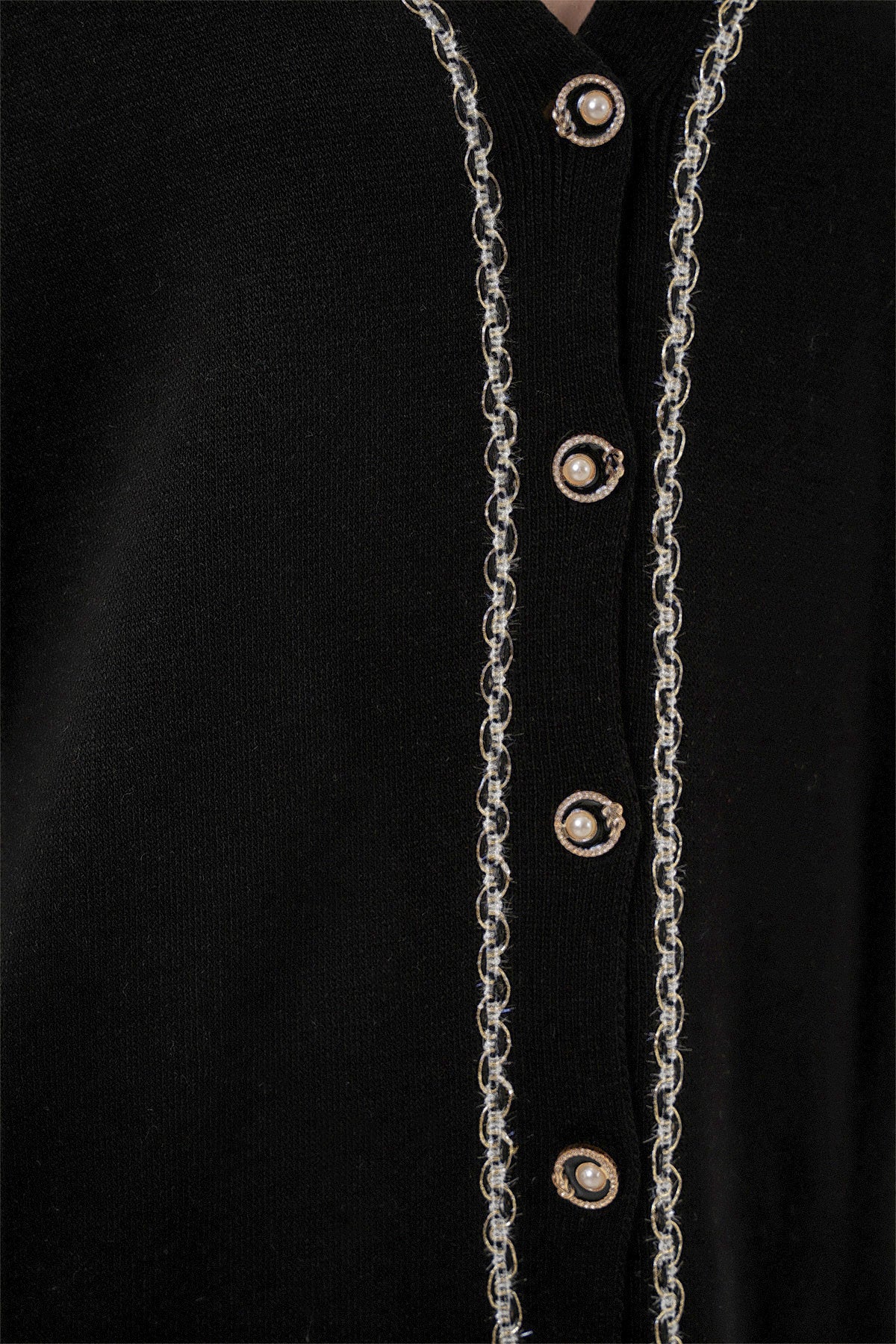 Kadın Hırka Pantolon Triko İkili Takım 15956 - Siyah