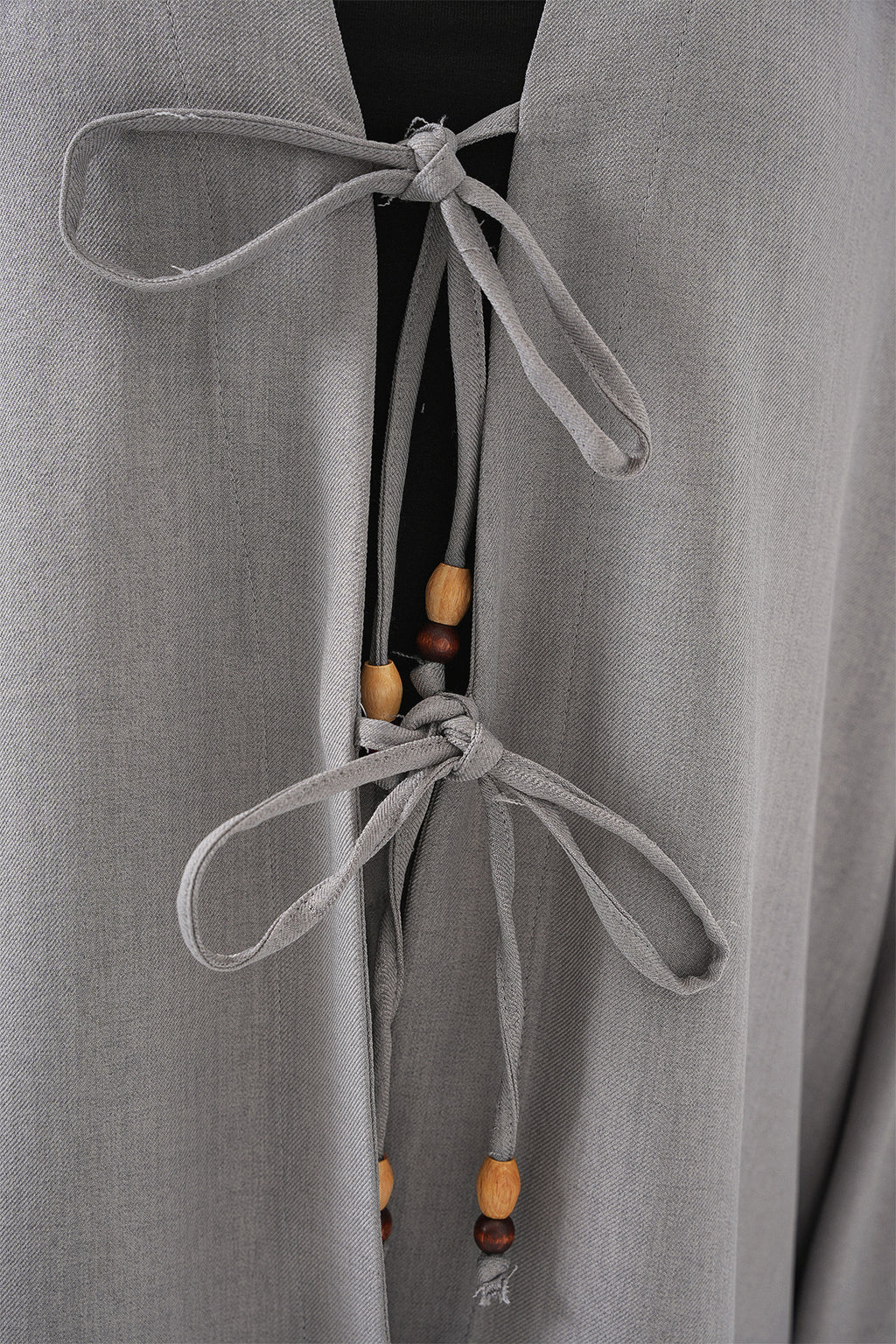 Kadın Keten Kimono İkili Takım 6727 - Gri