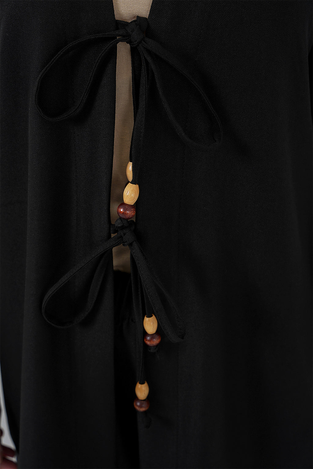 Kadın Keten Kimono İkili Takım 6727 - Siyah