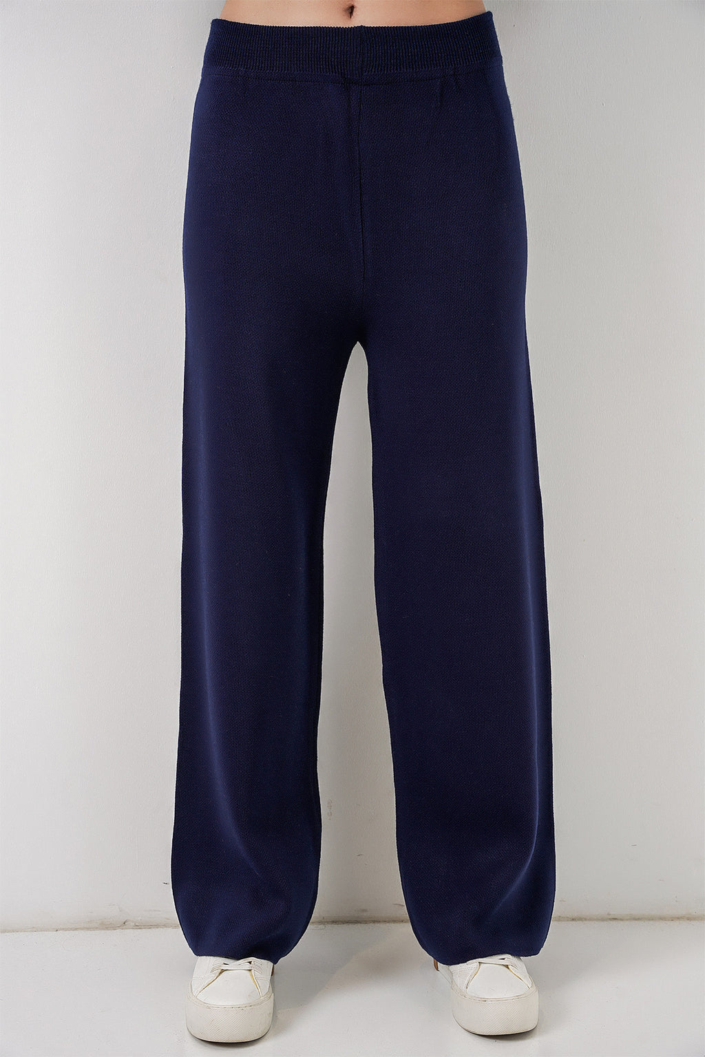 Kadın Nakışlı Triko Hırka Pantolon İkili Takım 15963 - Lacivert