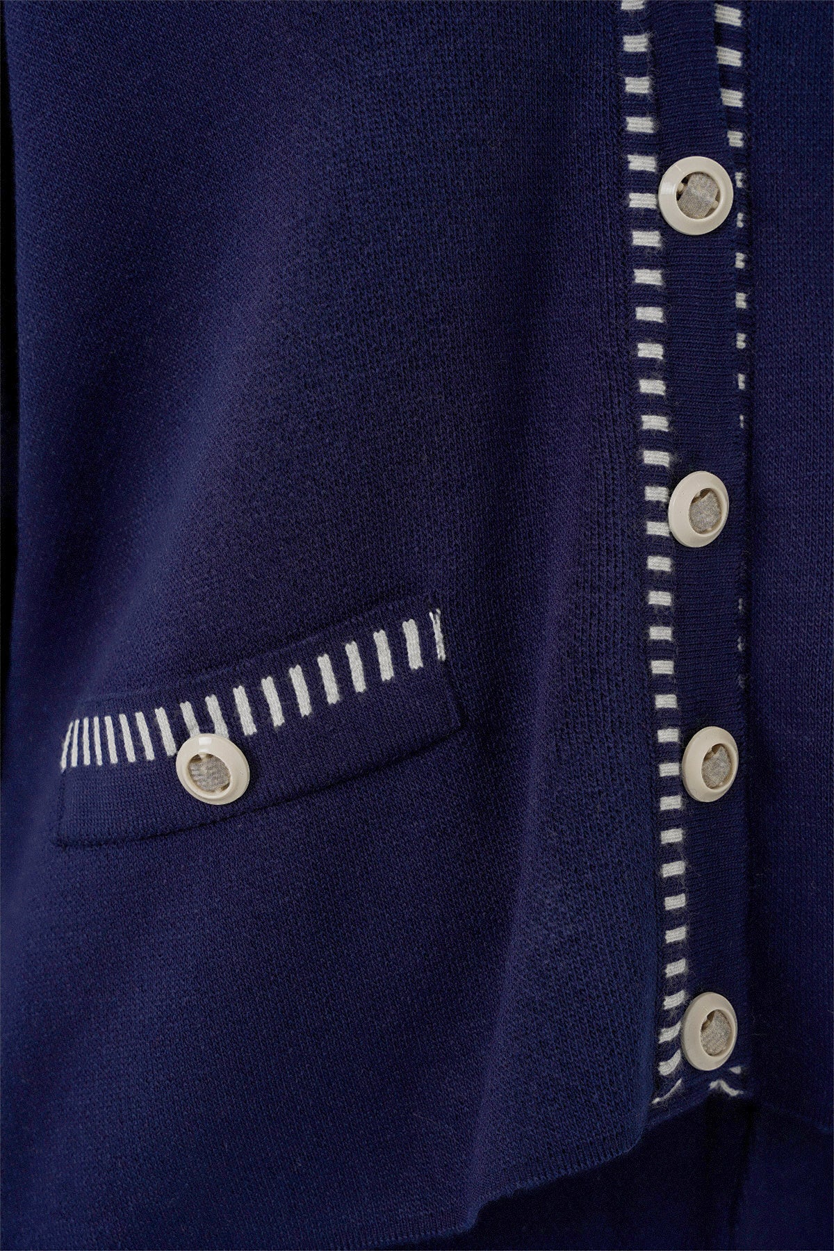 Kadın Nakışlı Triko Hırka Pantolon İkili Takım 15963 - Lacivert