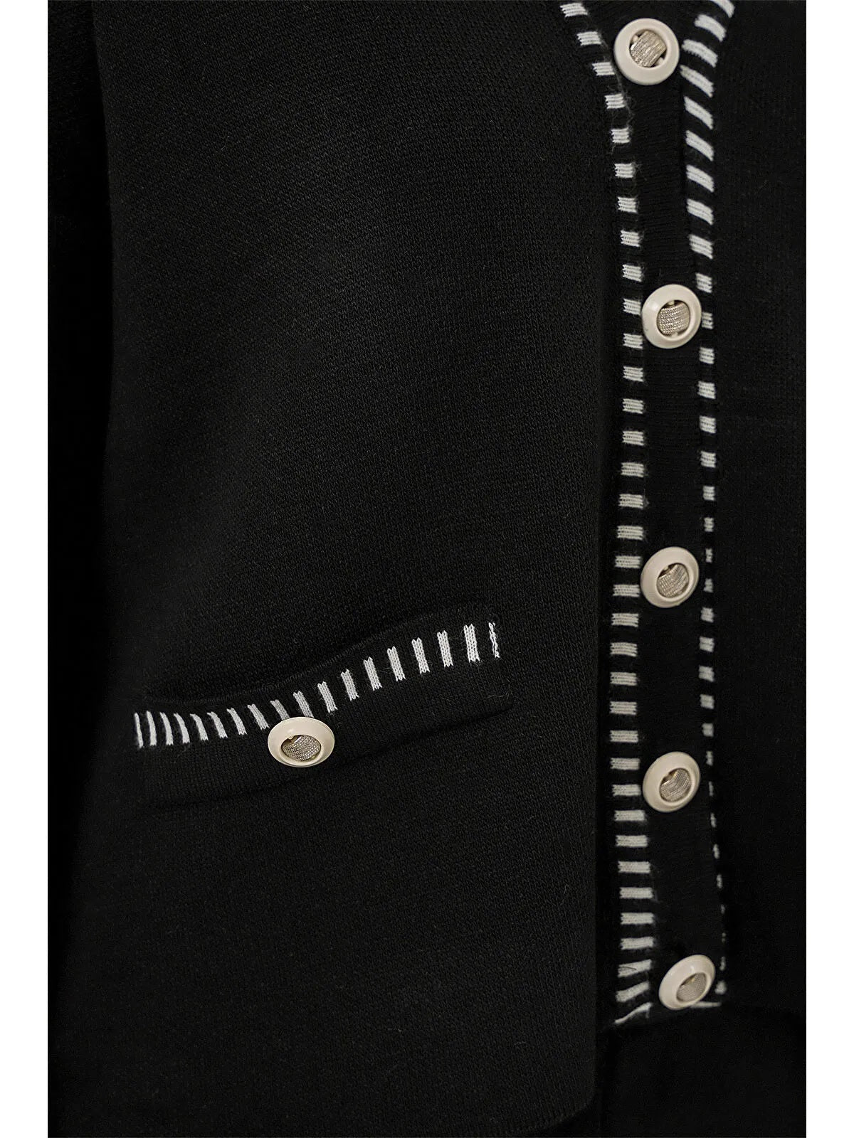 Kadın Nakışlı Triko Hırka Pantolon İkili Takım 15963 - Siyah