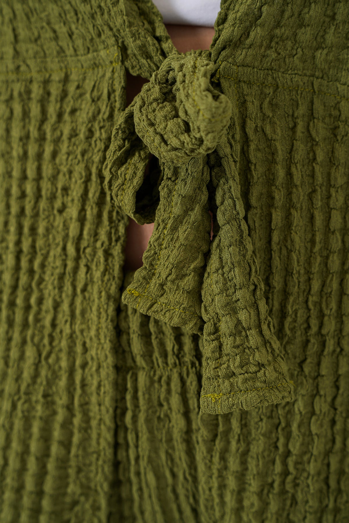 Kadın Örme Bluz Pantolon İkili Takım 30052 - E.Yeşil