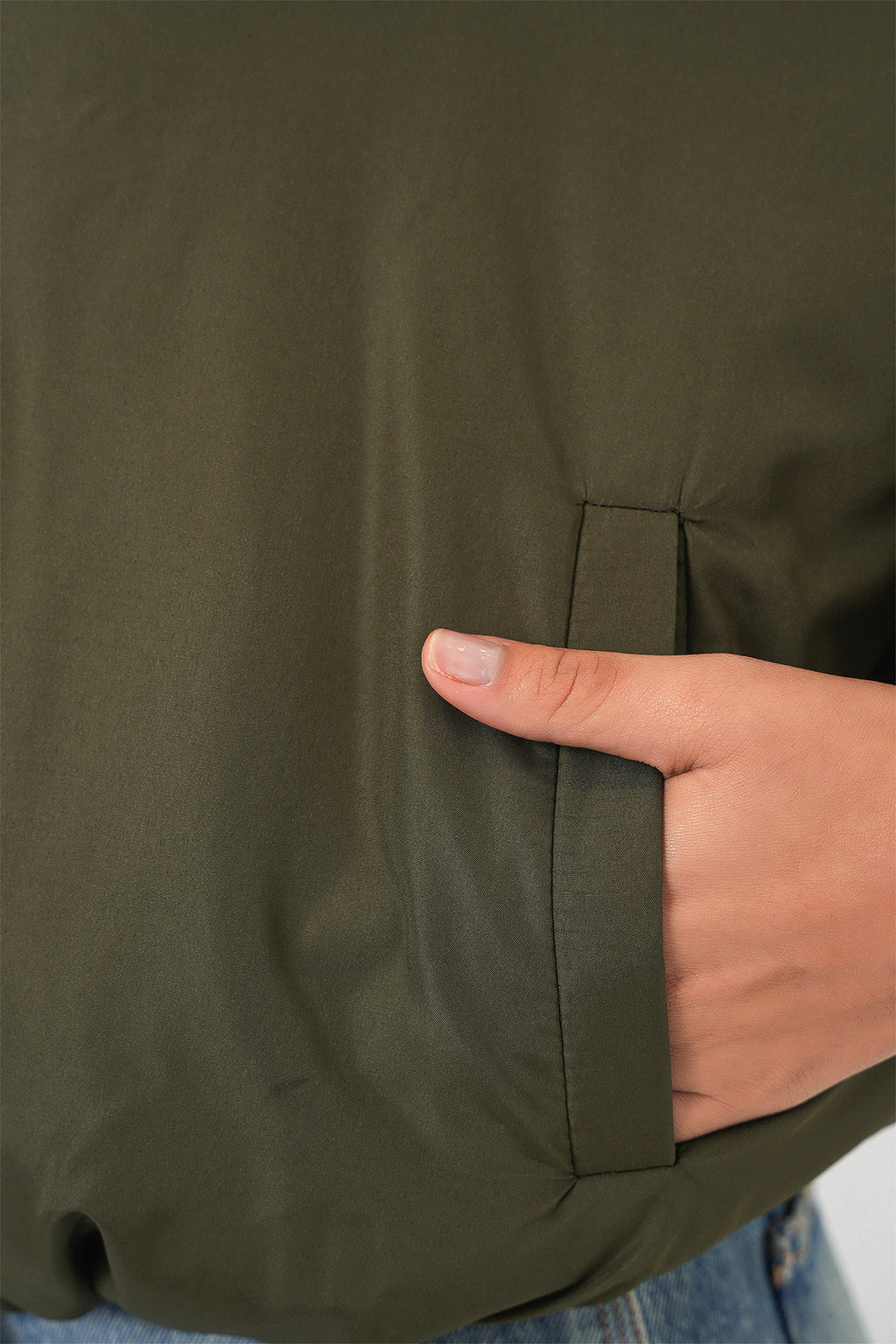 Kadın Oversize Bomber Şişme Mont 5124 - Haki