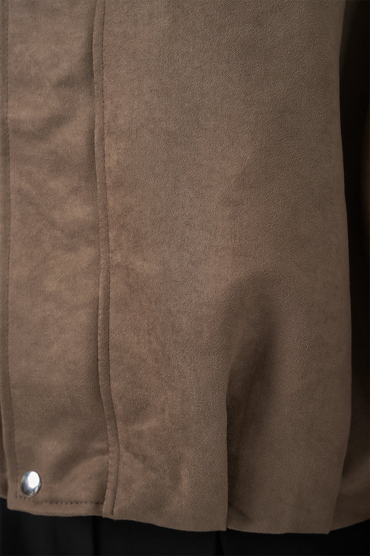 Kadın Oversize Süet Ceket 1055 - D.Haki