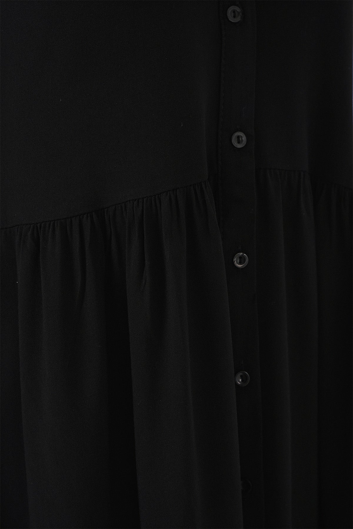 Kadın Sıfır Kol Midi Elbise 2563 - Siyah