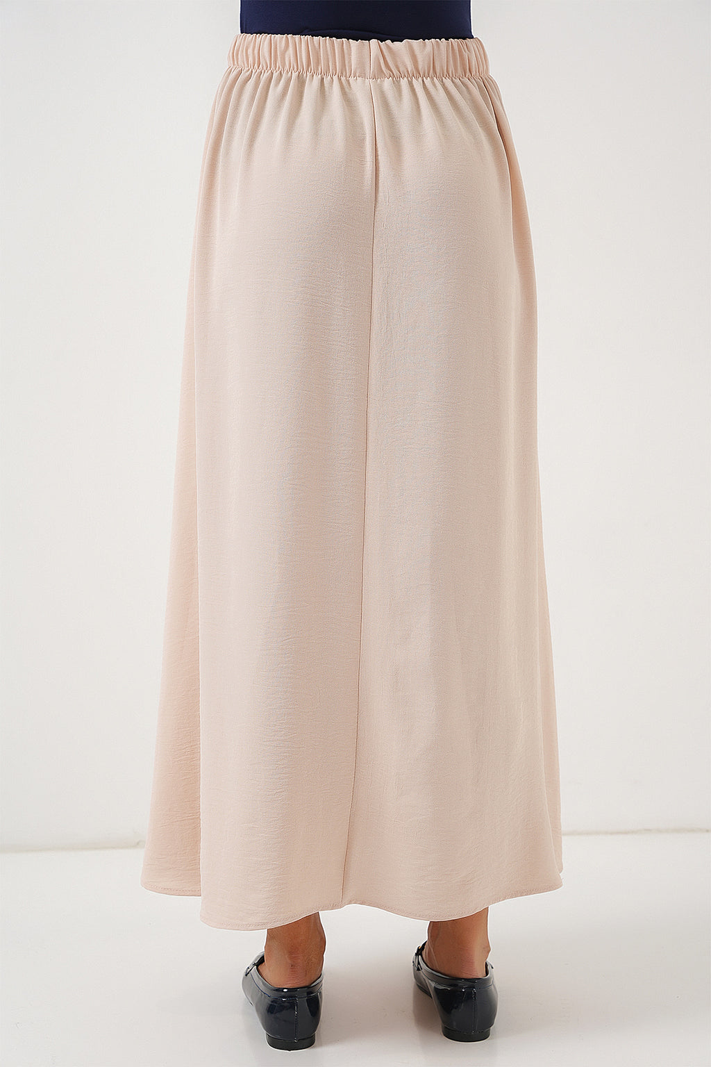 Kadın Uzun Ayrobin Etek 8050 - Bej