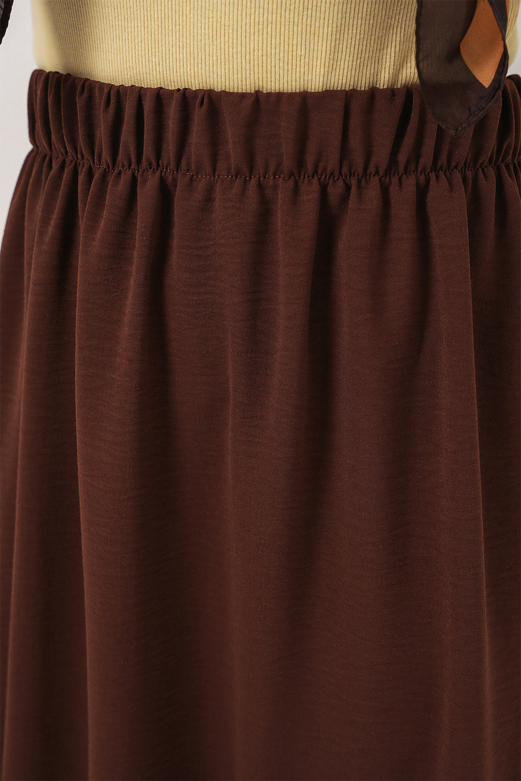 Kadın Uzun Ayrobin Etek 8050 - Kahverengi