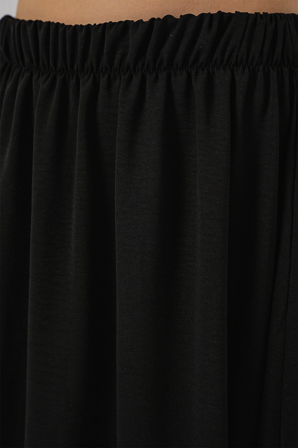 Kadın Uzun Ayrobin Etek 8050 - Siyah